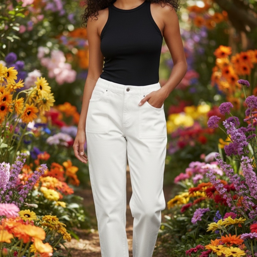 Charter Club Bristol Skinny Ankle Pants White Size 18 Tummy Control Stretch
